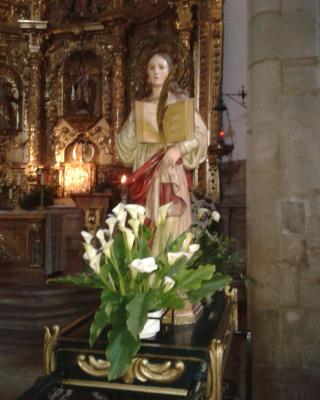 El domingo intercambiamos en Villamediana las imágenes de Santa Eufemia