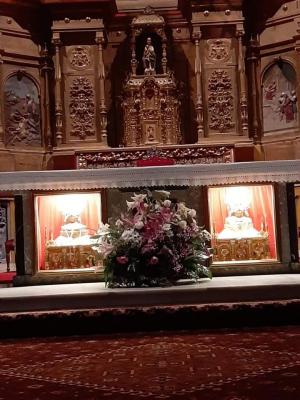 Hoy recé ante las reliquias de los Santos Mártires Emeterio y Celedonio  en la catedral de Calahorra